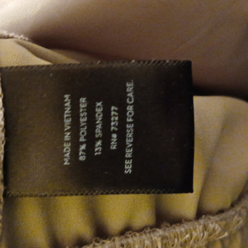 Vera Wang Women's Elastic-Waist Pull-On Pants in Light Taupe - Picture 10 of 11